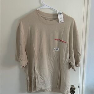 Abercrombie & Fitch Soft Beige Cropped Tee